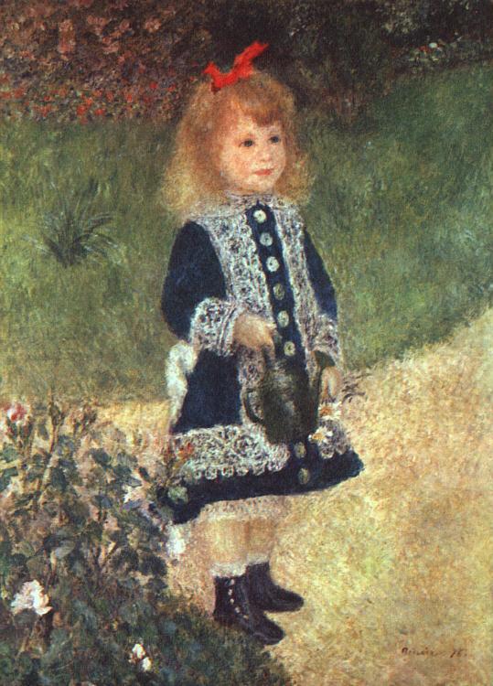 Pierre Renoir Girl and Watering Can China oil painting art